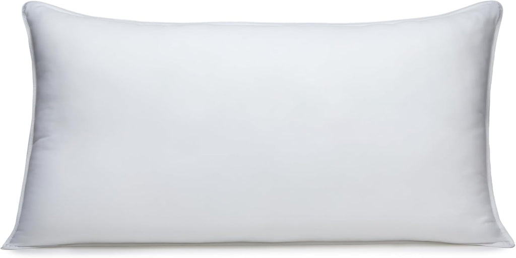 Down-Alternative Pillows for Stomach and Back Sleepers, Soft Density, 20 x 36 inches, 2-Pack, White