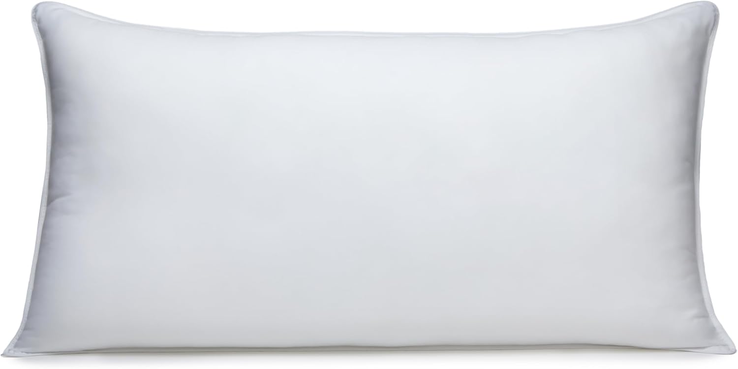 Down-Alternative Pillows for Stomach and Back Sleepers, Soft Density, 20 x 36 inches, 2-Pack, White
