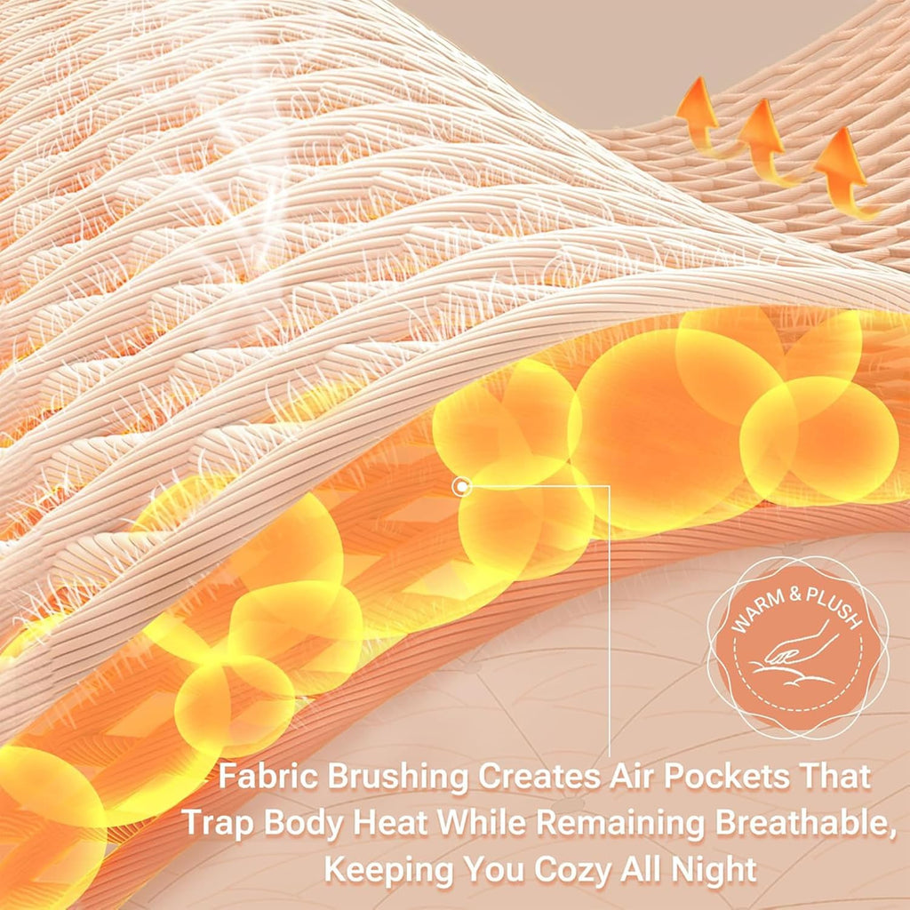 by  Flannel Sheets Queen Size, Cozy 100% Cotton Flannel Bed Sheets, Ultra Soft Cute Sheet Set, Novelty Print Themed Cold Weather Warm Bedding Set,Multi Leaves 4 Piece