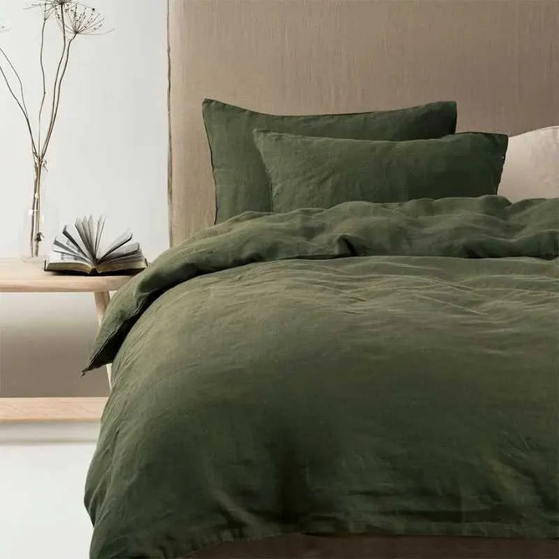 100% Pure Linen Bedding Set 200x200 Double King Queen Size Duvet Cover 2 People 220x240 Nordic Bed Cover 150 Quilt Cover