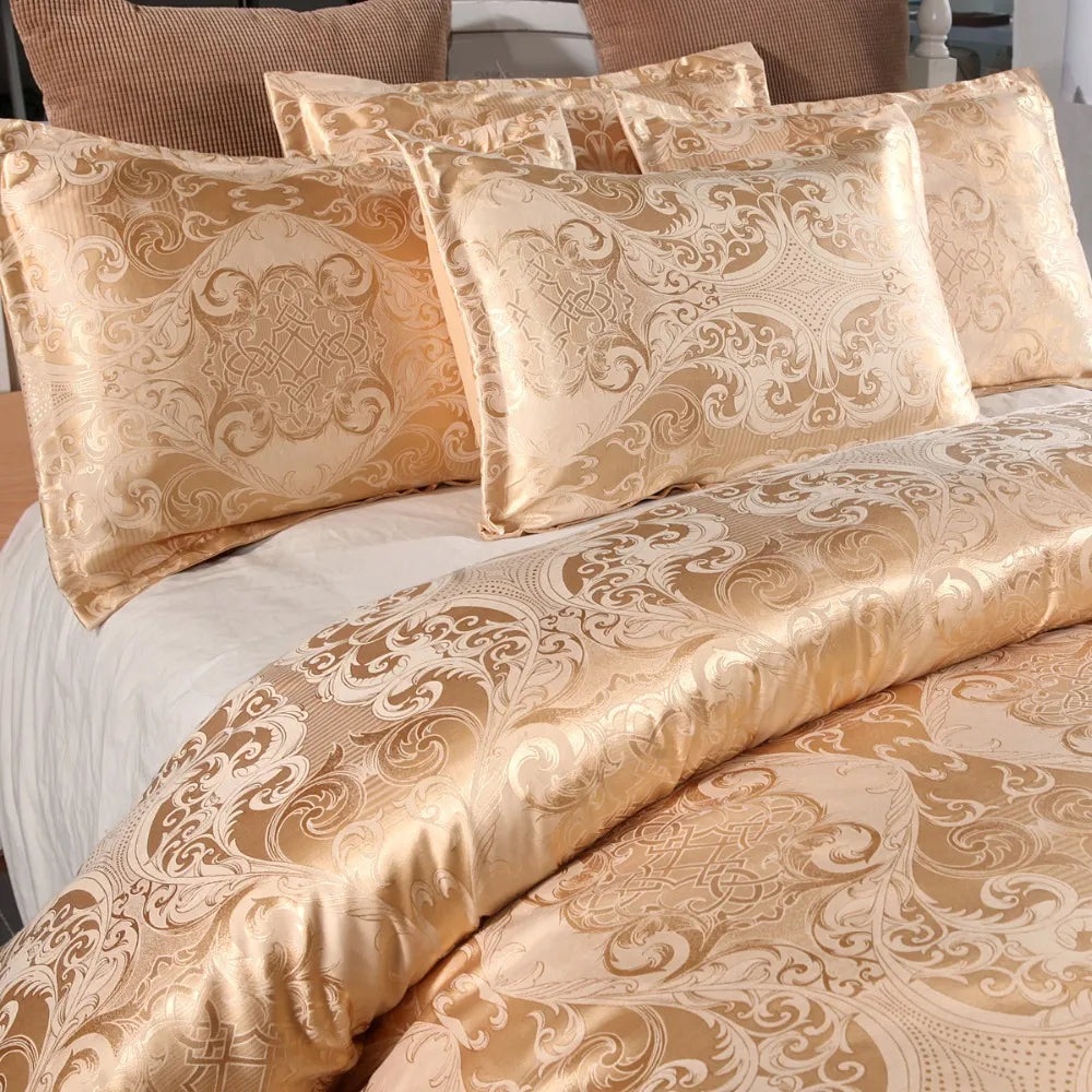 Jacquard Bedding set Single Queen King Size Duvet Cover Set Bed Linen Quilt